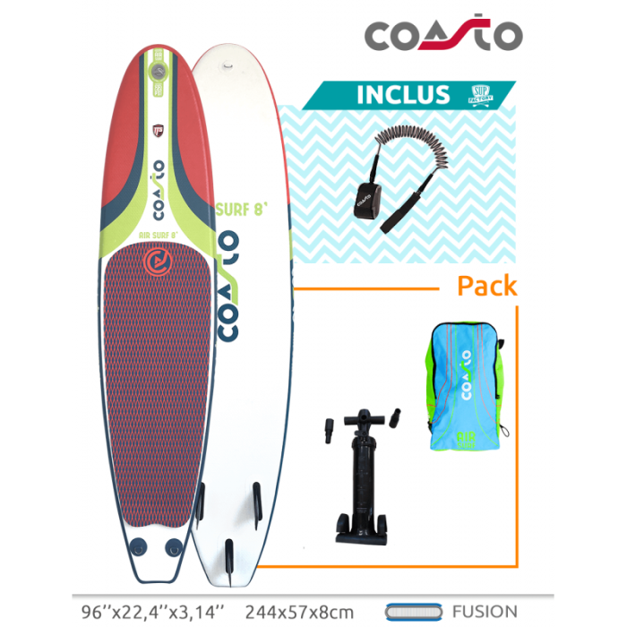 Surf gonflable Coasto Air surf 8'' – Image 2