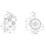 Vanne de filtre piscine side 1" 1/2, montage New Génération ASTRAL – Image 2